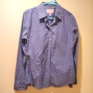 Banana Republic women's polka-dot bottom down shirt size S